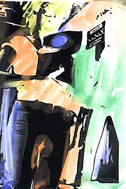 Photo coloriée, 2001. Christian Alle.
