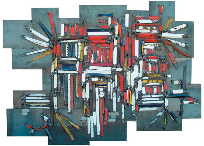 panneaux émaillés sur tôle 122 x  171 cm