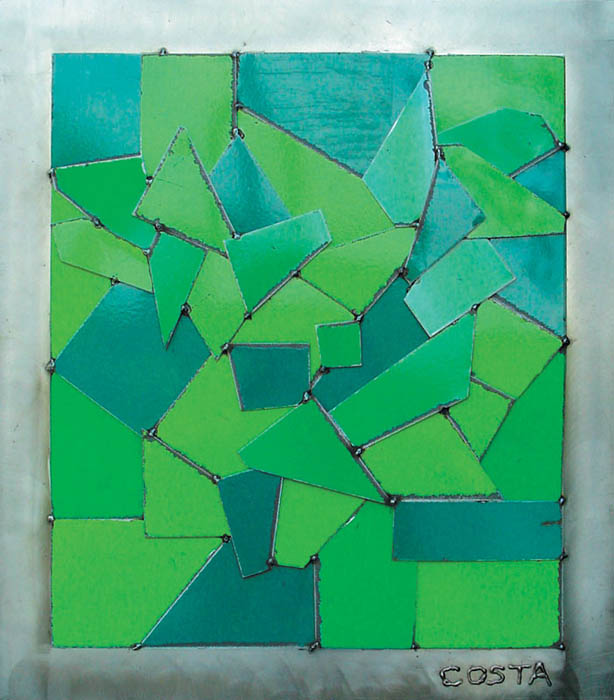 panneaux émaillés sur tôle 74,5 x  66 cm