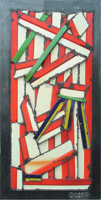 panneaux émaillés sur tôle 94,5 x  48 cm