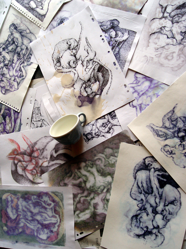 La tasse, installation
