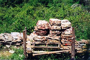 Installation de Jacques Rouby, mai 2001 : Pile