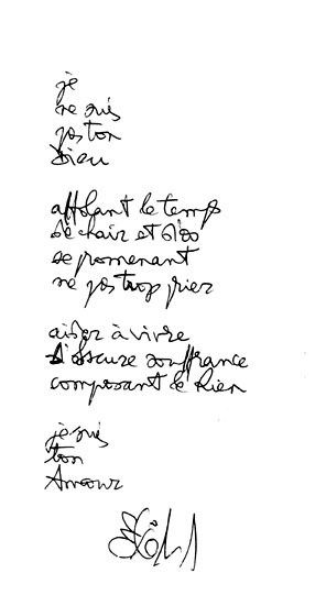Je ne suis pas ton dieu